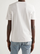 SAINT LAURENT - Logo-Print Organic Cotton-Jersey T-Shirt - White