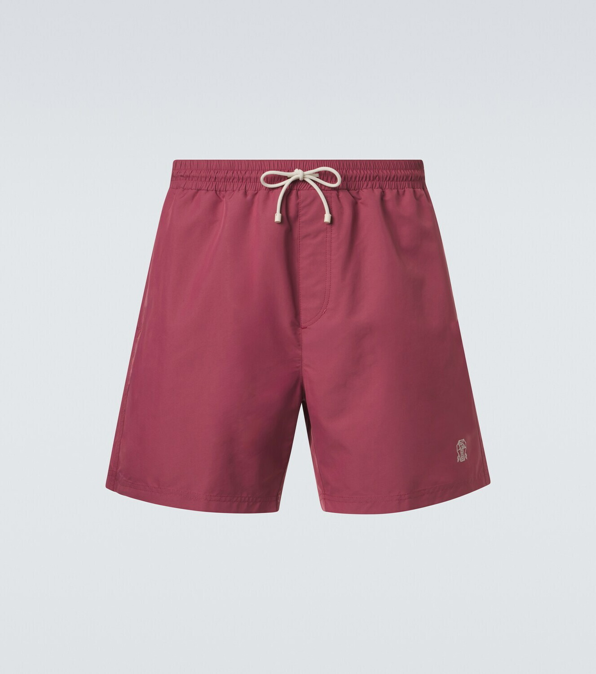 Brunello Cucinelli Logo swim trunks