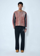 Gallery Dept. Raw-Edge Zip-Print Top