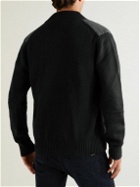 Belstaff - Kingston Wool and Quilted Shell Zip-Up Sweatshirt - Black