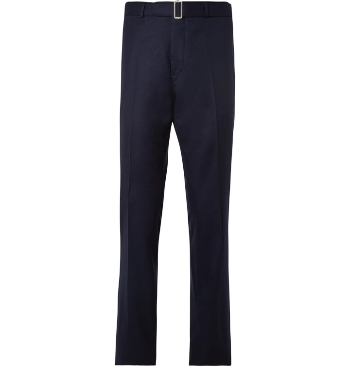 Photo: Officine Générale - Paul Slim-Fit Wool-Flannel Trousers - Blue