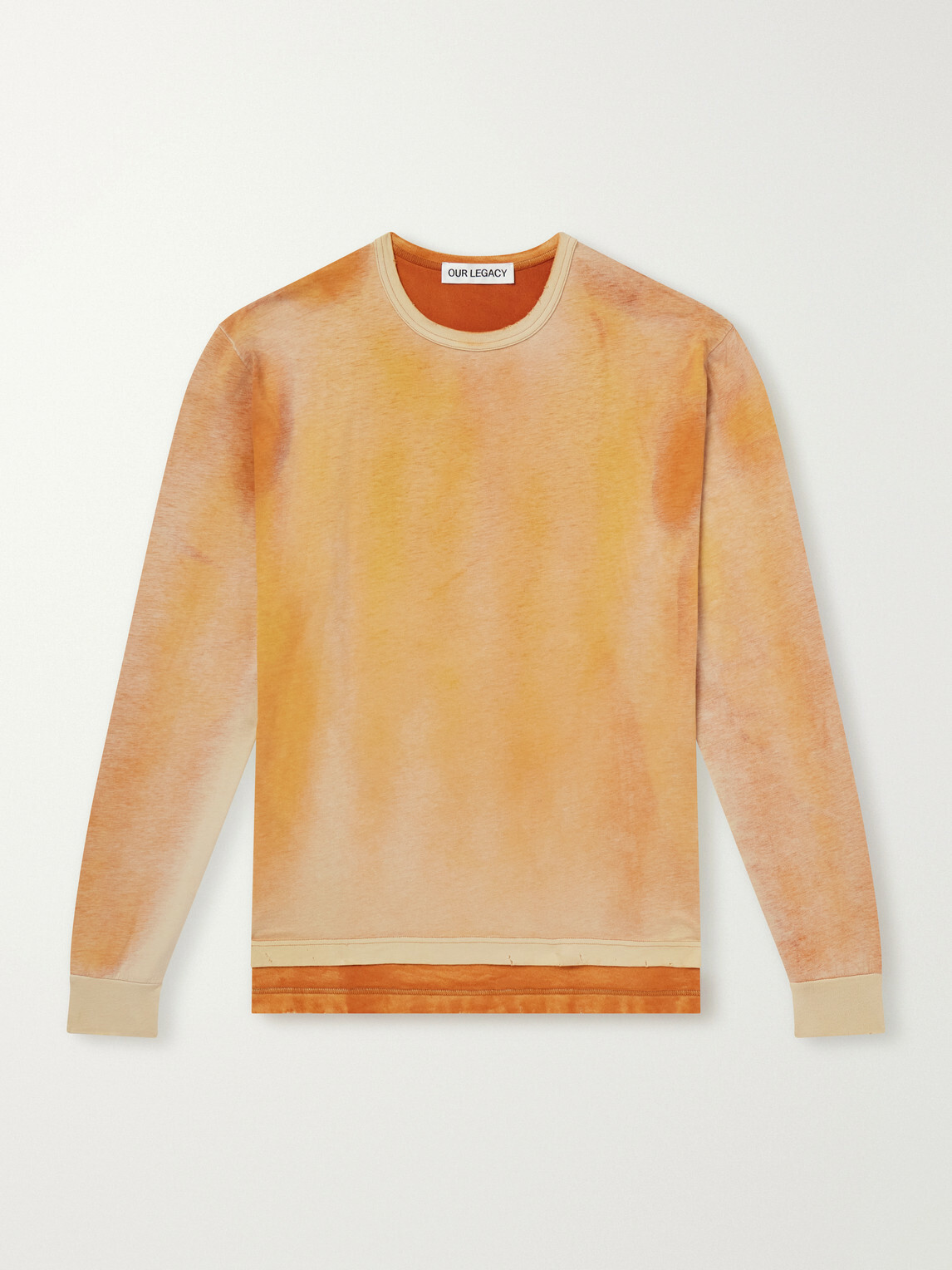 Our Legacy - Cruise Faded-Effect Cotton-Jersey T-Shirt - Orange
