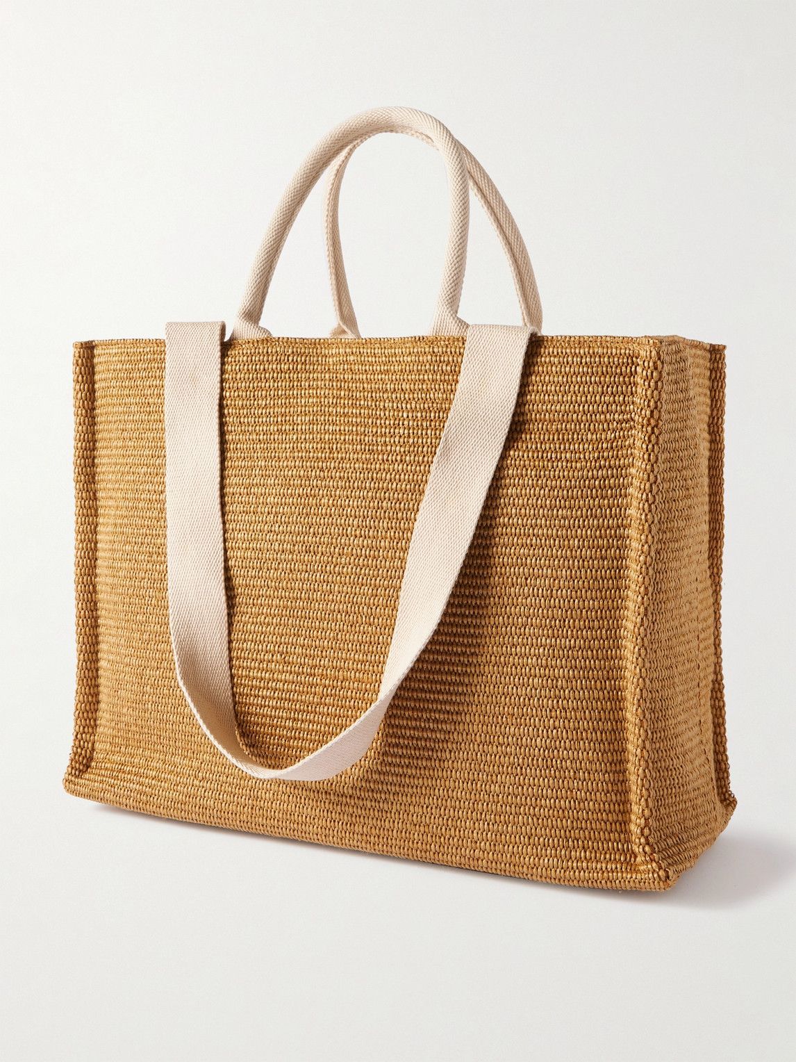Marni - Logo-Embroidered Woven Raffia Tote Bag Marni