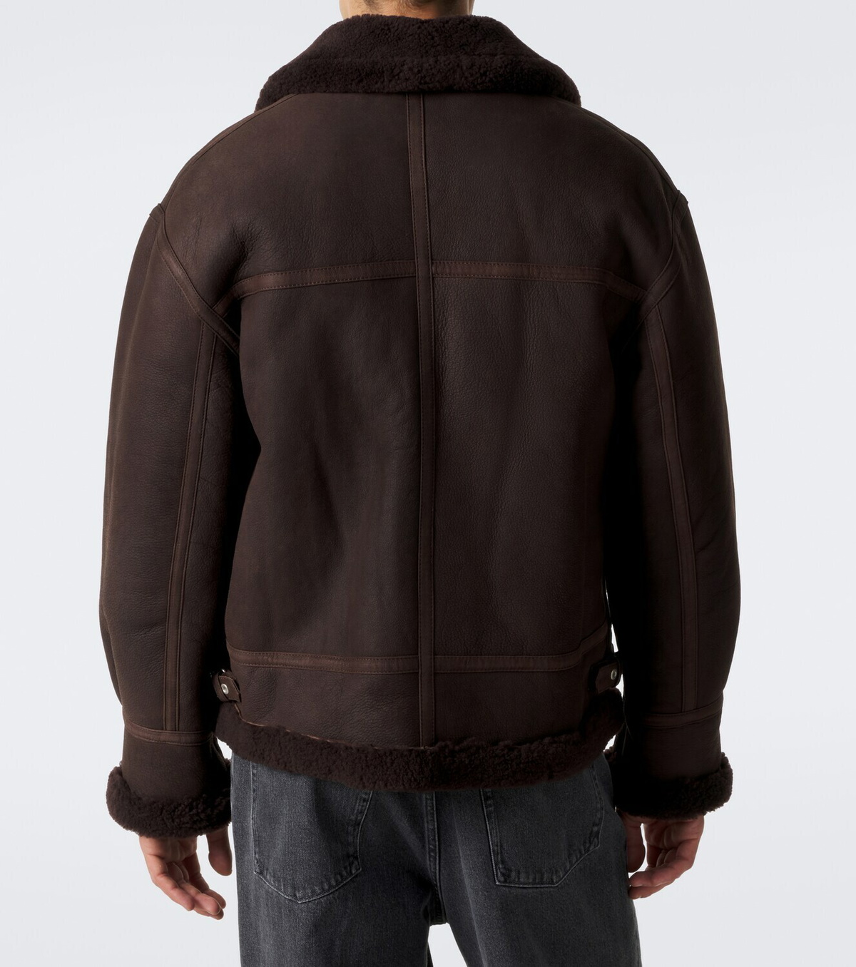 Arma Sano shearling-lined leather jacket
