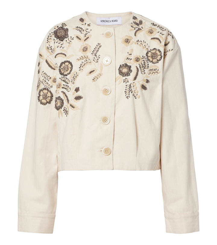 Photo: Veronica Beard Emeren embroidered cotton jacket