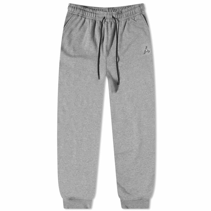 Photo: Air Jordan Men's Essential Fleece Pant in Carbon Heather/Black/White