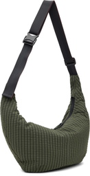 Comme des Garçons Homme Green Grid Check Pattern Bag