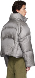 Entire Studios SSENSE Exclusive Gray UVR Down Jacket