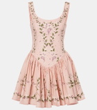 Agua by Agua Bendita Pluma Wisteria floral corset cotton dress