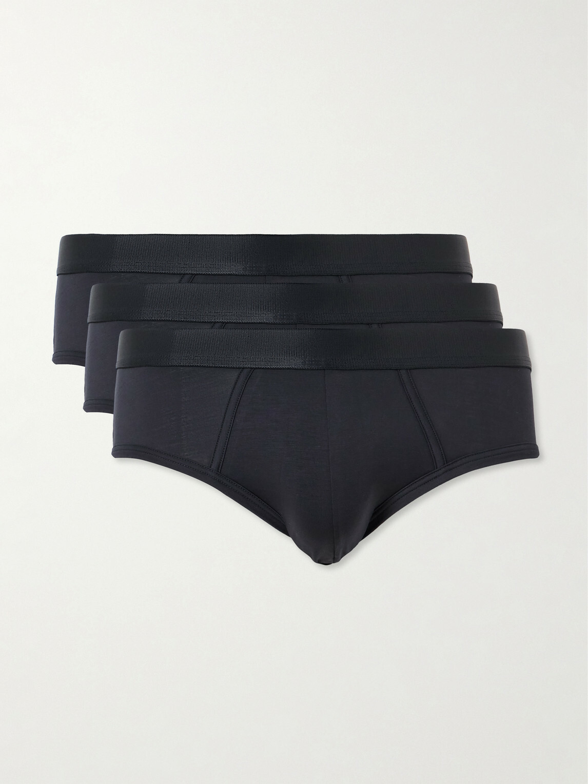 CDLP - Three-Pack Stretch-Lyocell Briefs - Blue