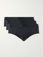 CDLP - Three-Pack Stretch-Lyocell Briefs - Blue