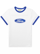 SKY HIGH FARM - Quil Lemons Slim-Fit Logo-Print Organic Cotton-Jersey T-Shirt - White