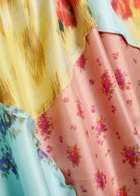 Ganni Printed Silk Maxi Dress Multicoloured