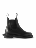J.M. Weston - Sacai Leather Chelsea Boots - Black