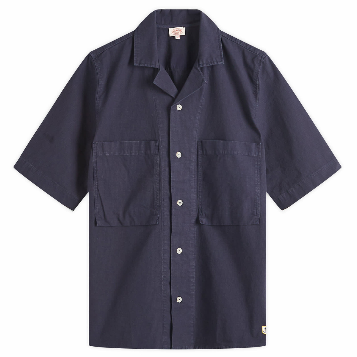 Armor-Lux Men's 2 Pocket Vacation Shirt in Marine Deep