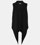 Ferragamo Draped virgin wool vest