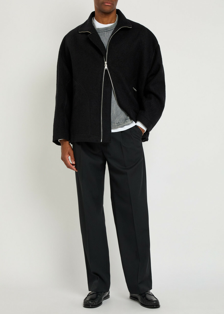 Ymc Aaron zip Wool Jacket Black YMC