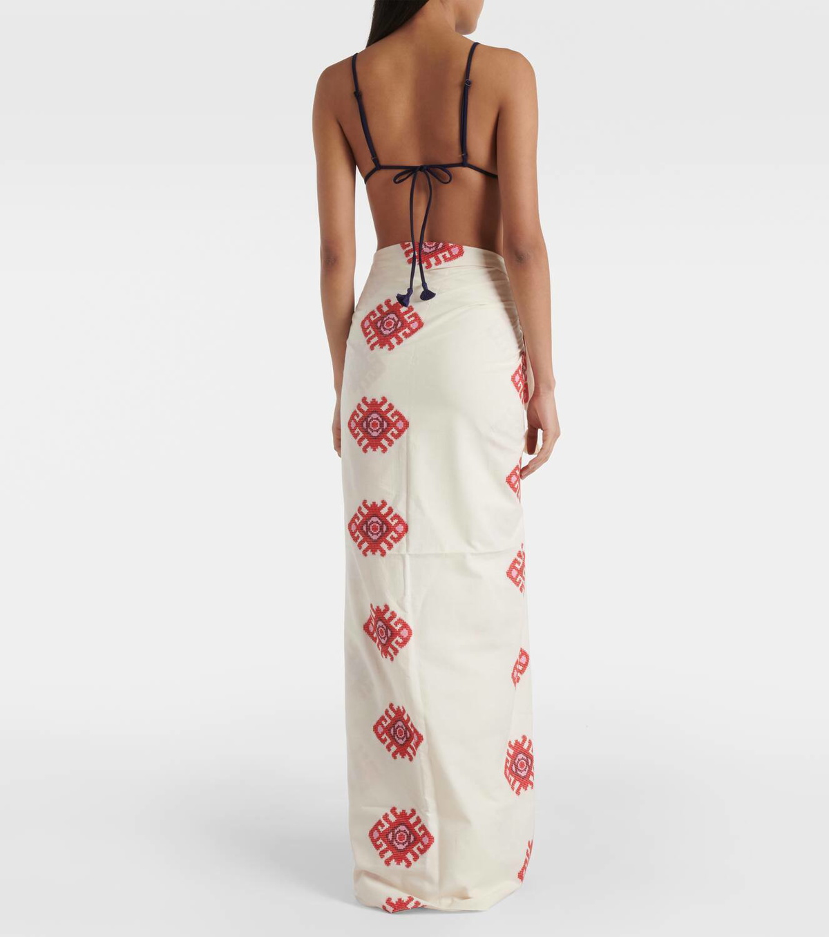 Johanna Ortiz Printed cotton beach cover-up
