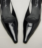 Prada Leather slingback pumps