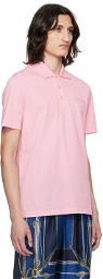 Versace Pink Milano Stamp Polo