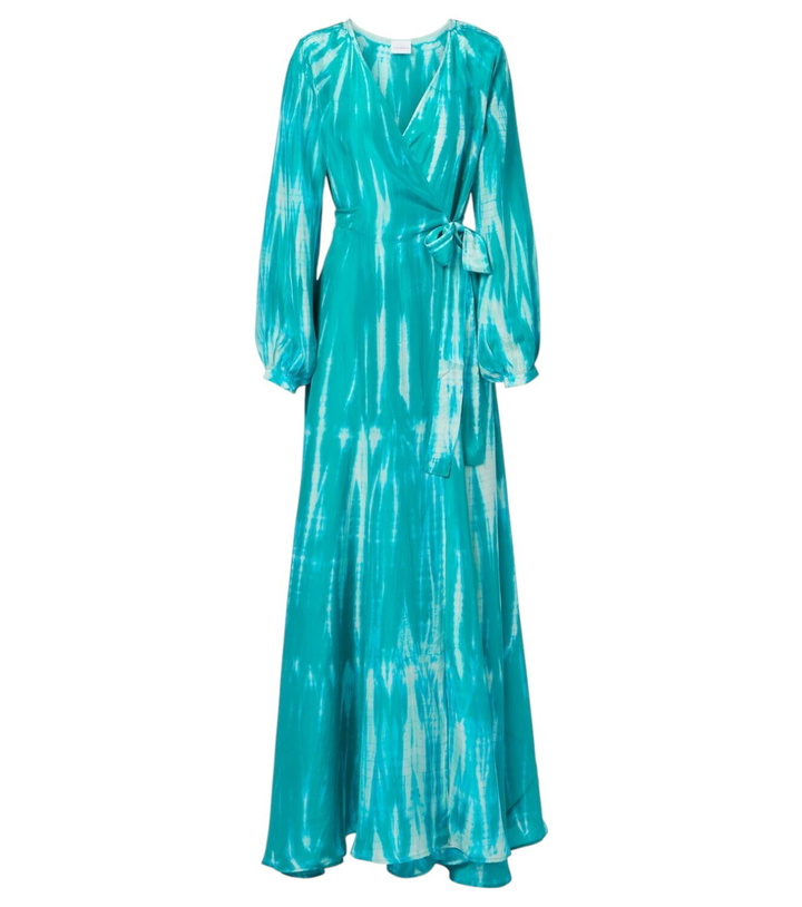 Photo: Anna Kosturova Tie-dye silk wrap dress