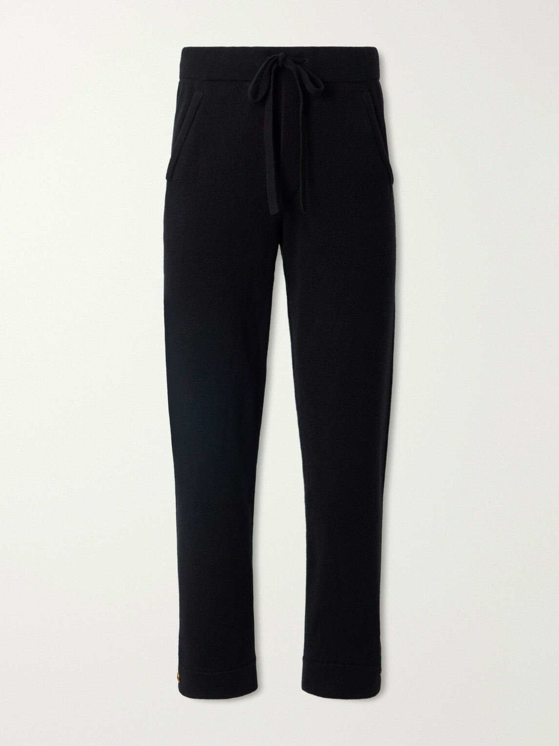 God's True Cashmere - Straight-Leg Cashmere Drawstring Trousers - Black