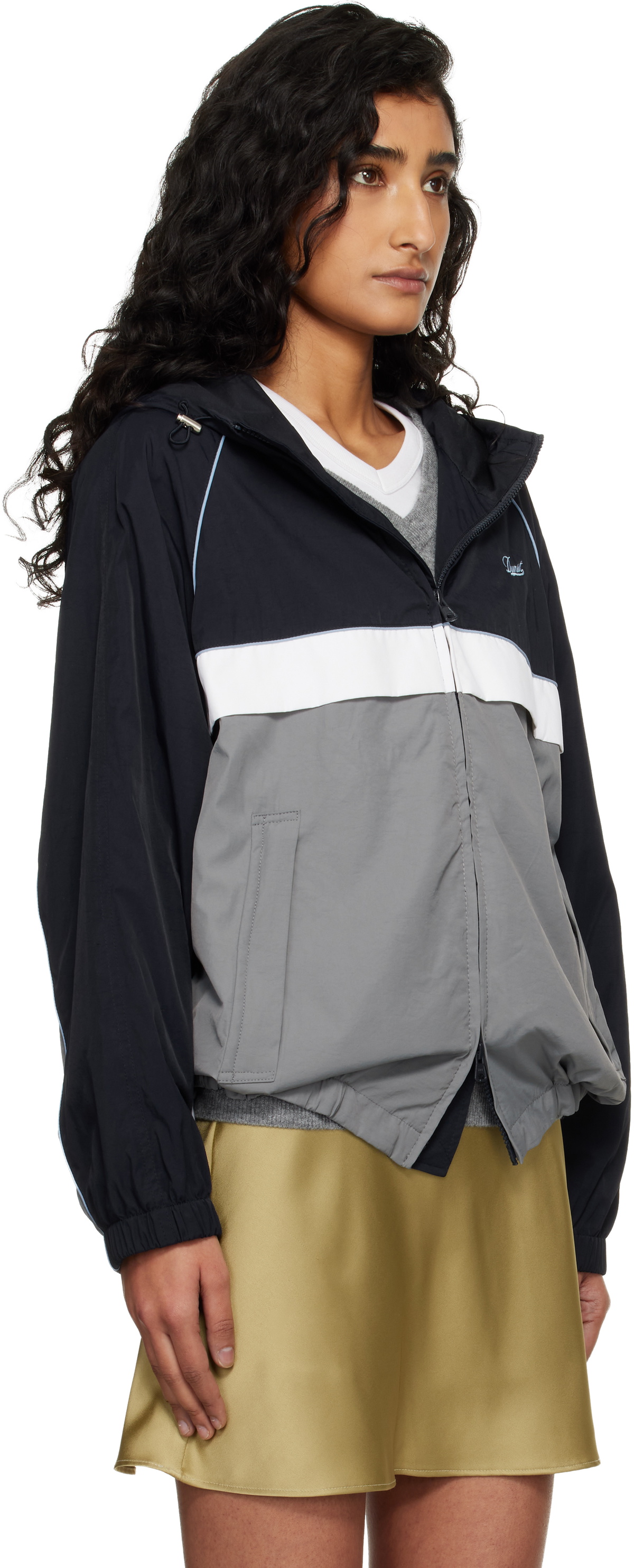 Dunst Navy & Gray Blocked Windbreaker Jacket