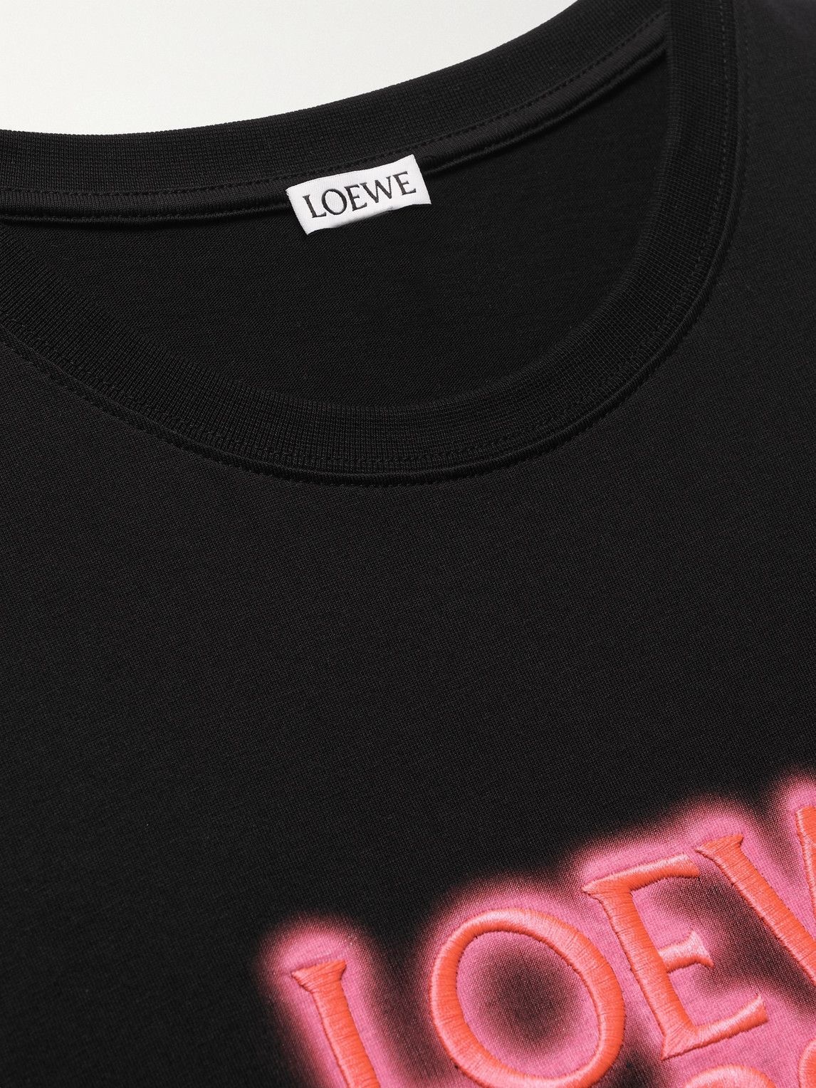 Loewe - Logo-Print Cotton-Jersey T-Shirt - Black Loewe