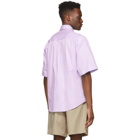AMI Alexandre Mattiussi Purple Boxy Ami De Coeur Short Sleeve Shirt