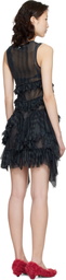 Collina Strada Black Nettle Minidress