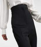 Alexander McQueen High-rise wool wide-leg pants