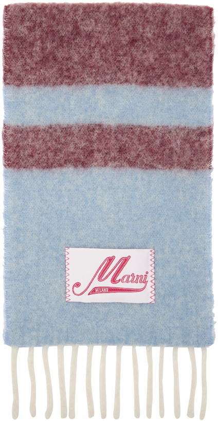 Photo: Marni Blue Striped Scarf