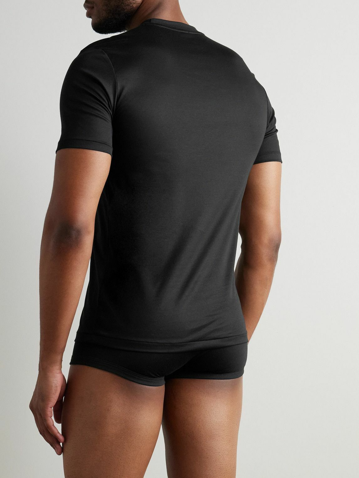 ZIMMERLI - Sea Island Cotton-Jersey T-Shirt - Black