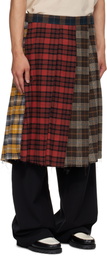 Song for the Mute Multicolor Tartan Flannel Pleated Shorts