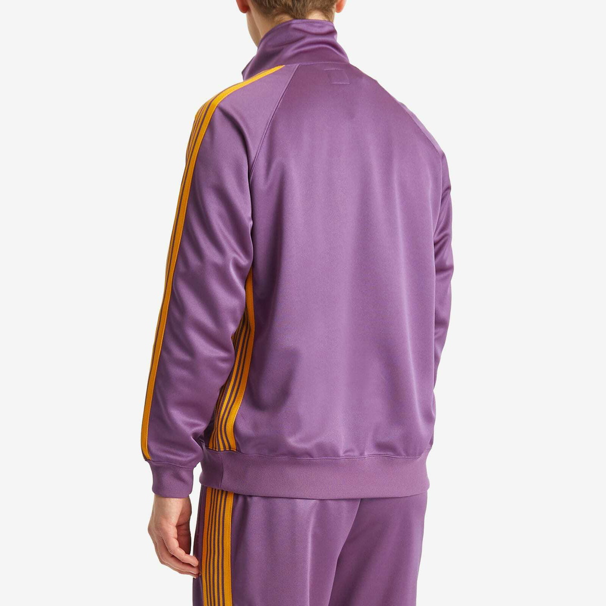 Needles Men's Poly Smooth Track Jacket in Purple Needles