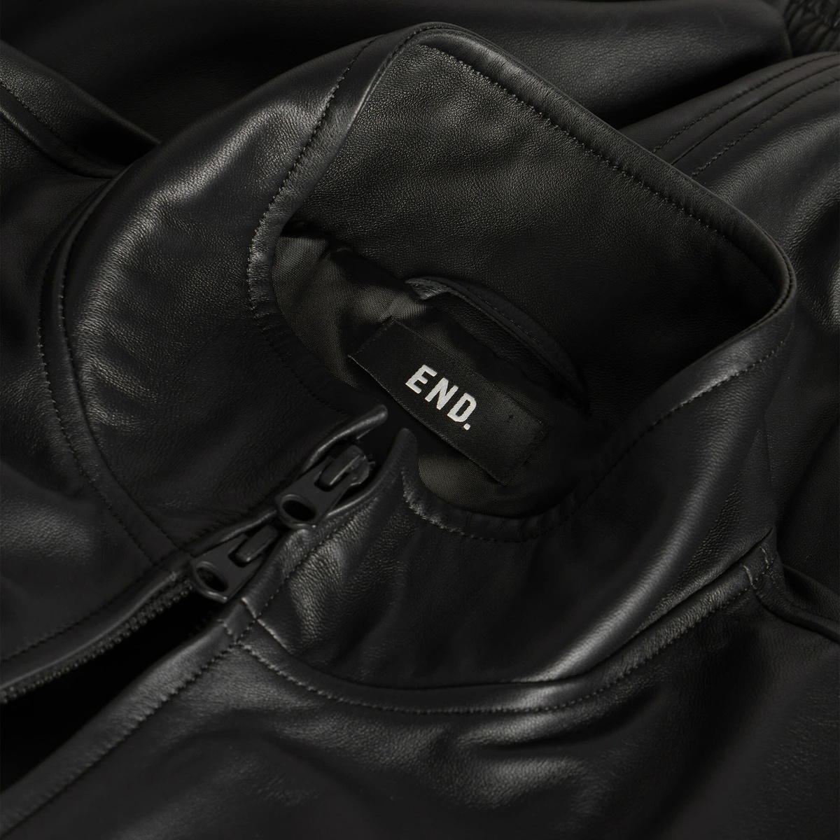 END. Lane Leather jacket in Black