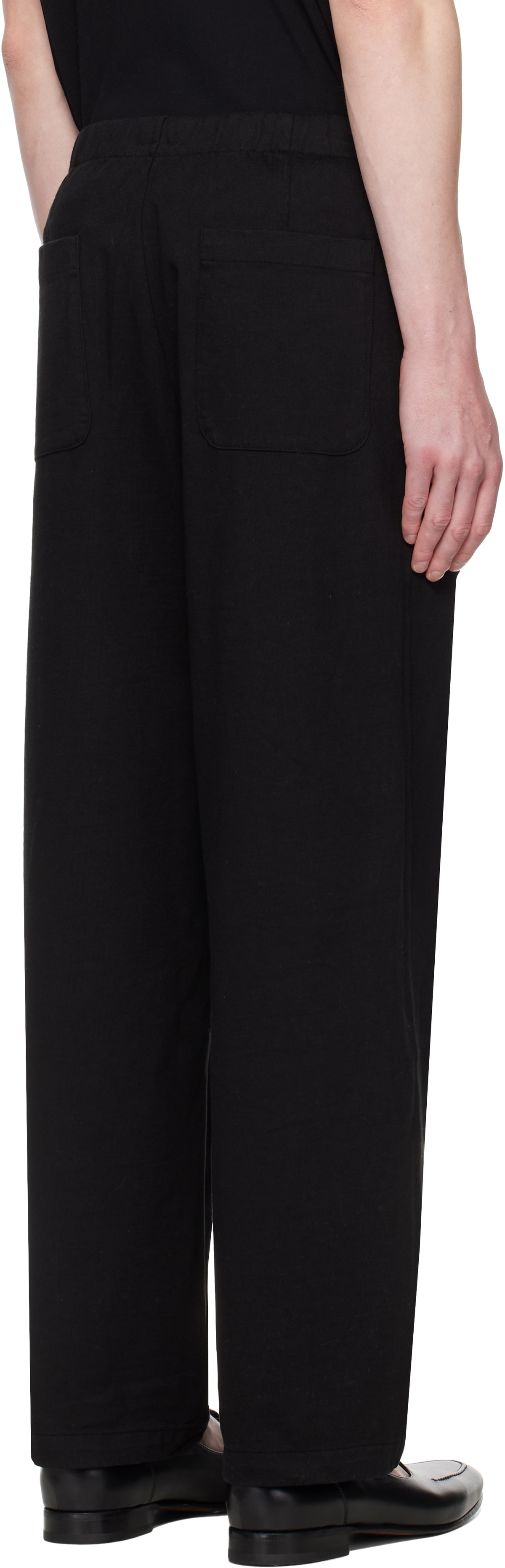 Lady White Co. Black Belted Jersey Lounge Pants