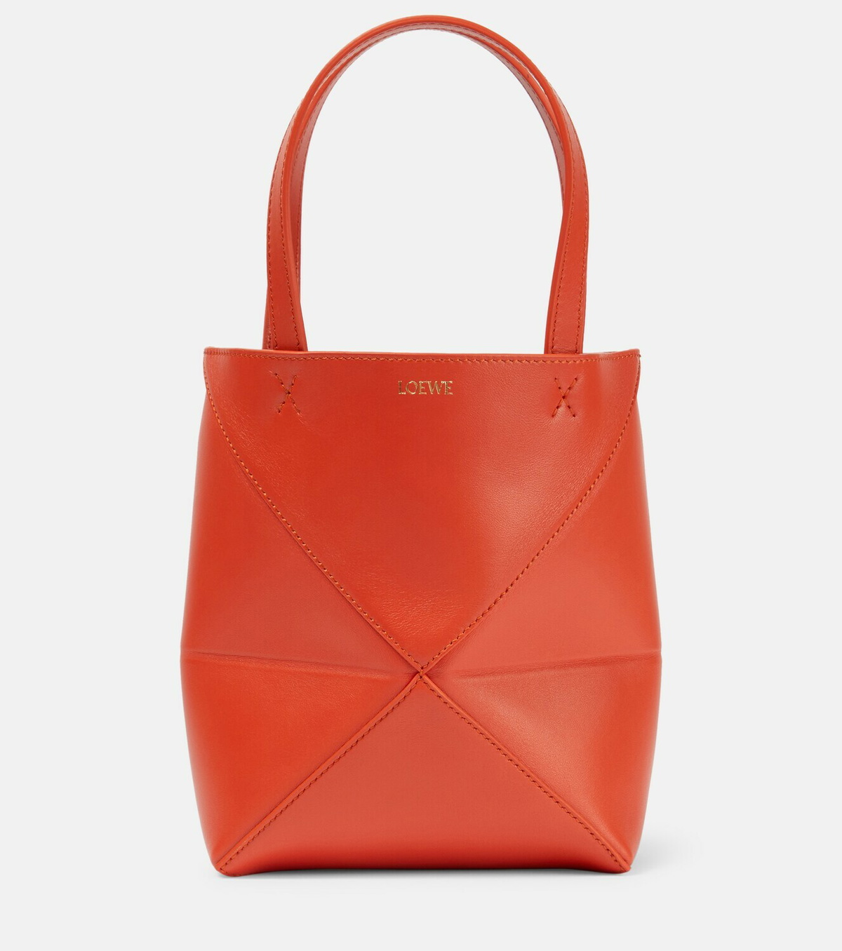 Loewe Puzzle Fold Mini leather tote bag Loewe