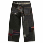 Junya Watanabe MAN Men's Selvedge Patchwork Jeans in Blue