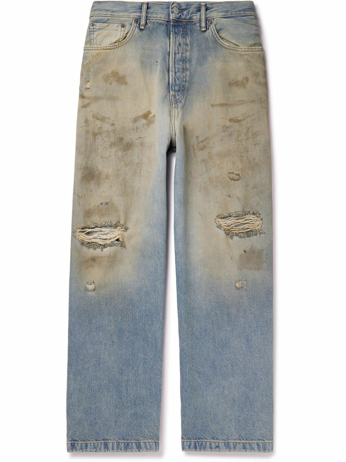 Acne Studios - 1989 Penicillin Straight-Leg Distressed Jeans - Blue