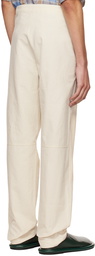 Jacquemus Off-White Le Papier 'Le Pantalon Taiolo' Trousers