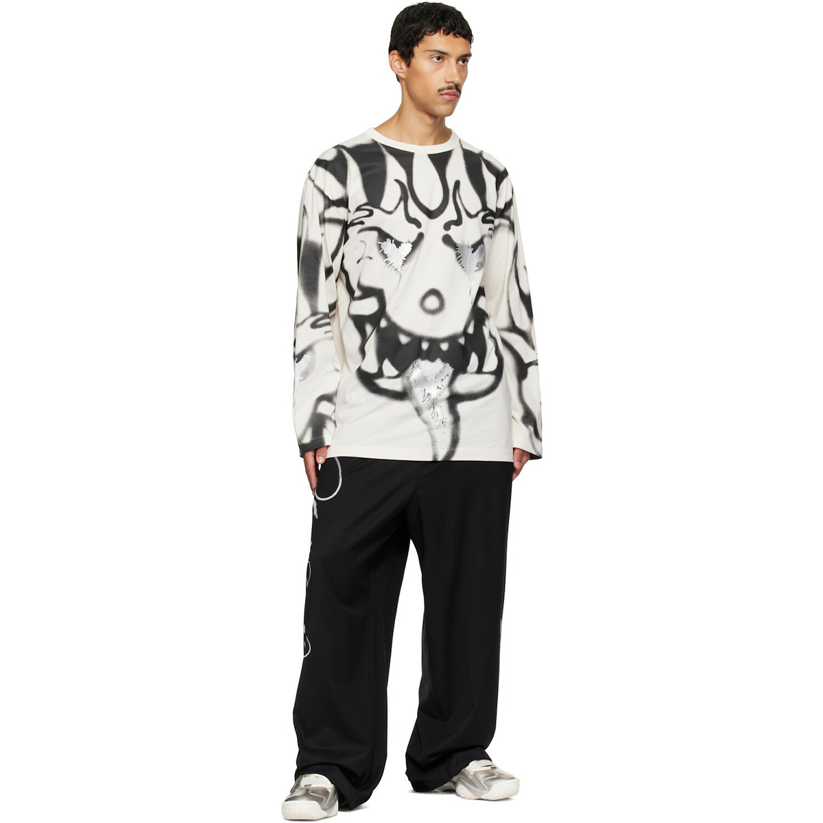 Y-3 Off-White Chito Edition Graphic Long Sleeve T-shirt