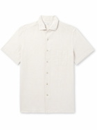 Boglioli - Striped Linen and Cotton-Blend Shirt - Neutrals