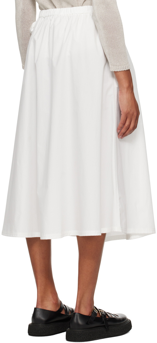 Weekend Max Mara White Donata Midi Skirt Weekend Max Mara
