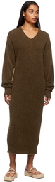 Arch The SSENSE Exclusive Brown V-Neck Dress