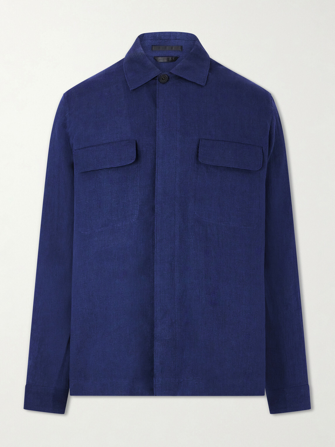 Sunspel - Linen Overshirt - Blue