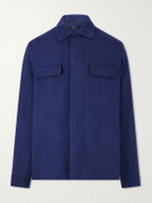 Sunspel - Linen Overshirt - Blue