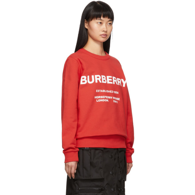 Burberry red sale sweatshirt