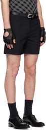 Ernest W. Baker Black Tailored Shorts