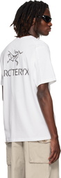 Arc'teryx White Kragg SL Cotton Bird Word S/S T-shirt